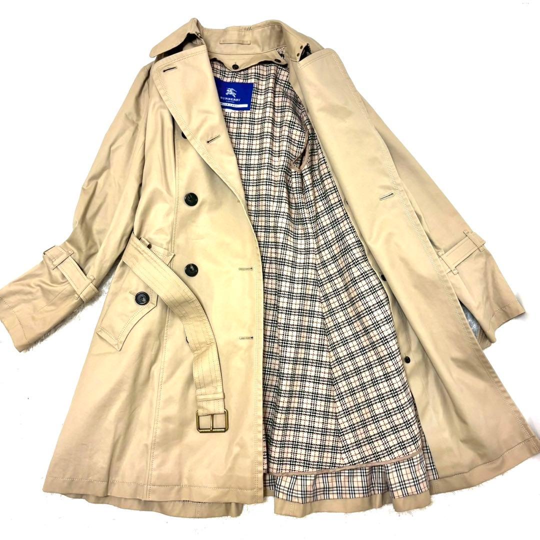 極美品　未使用に近い　バーバリー　トレンチコート　ノバチェック　40サイズ