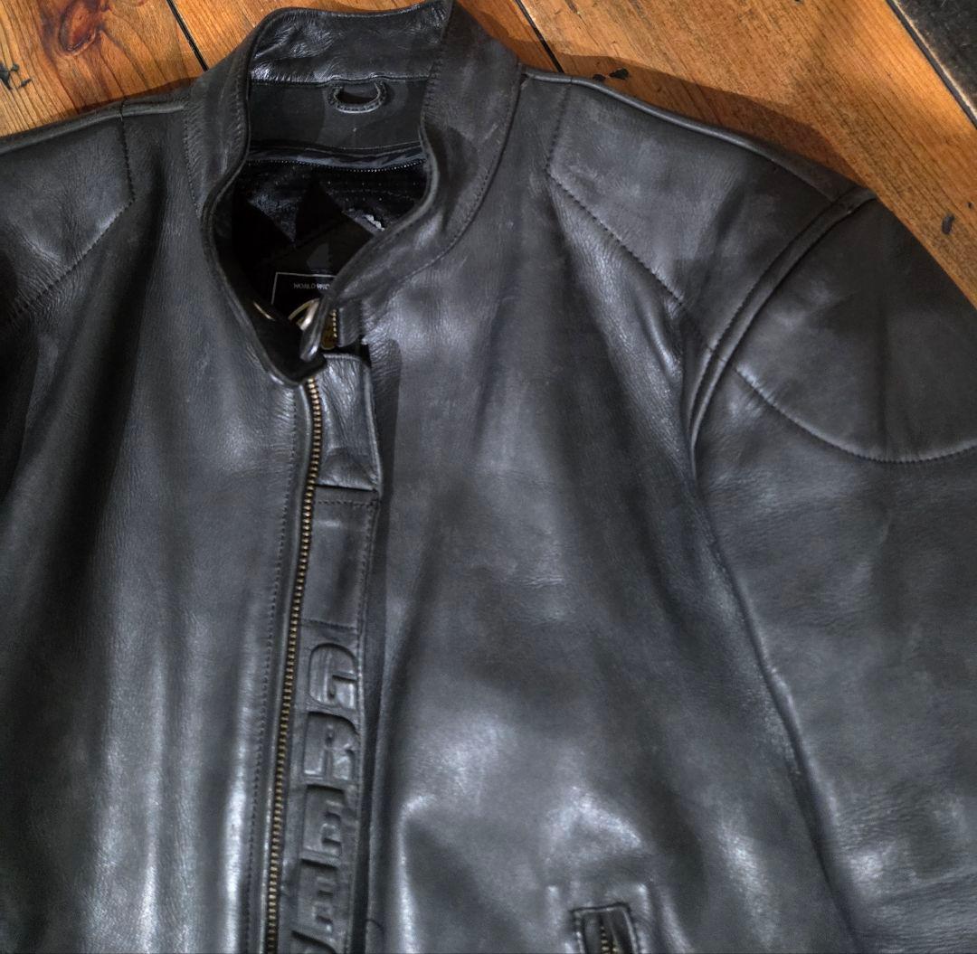 GREEDY/グリーディー 牛革レザー 革ジャンライダースジャケット Mサイズ