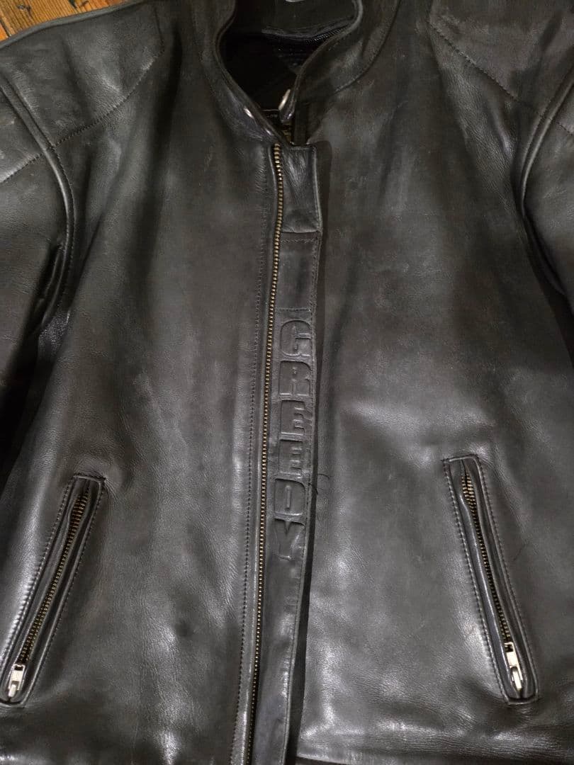 GREEDY/グリーディー 牛革レザー 革ジャンライダースジャケット Mサイズ