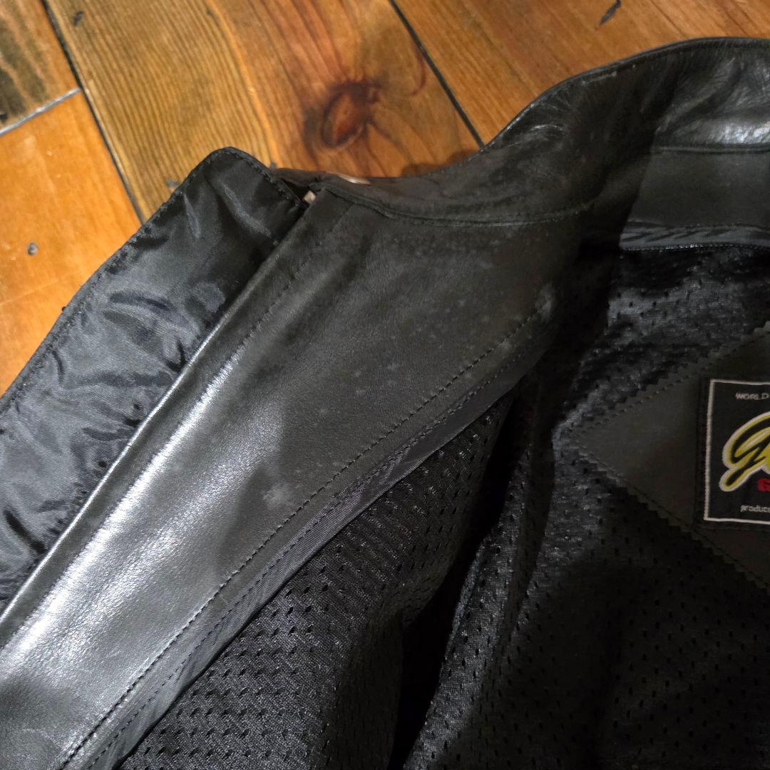 GREEDY/グリーディー 牛革レザー 革ジャンライダースジャケット Mサイズ