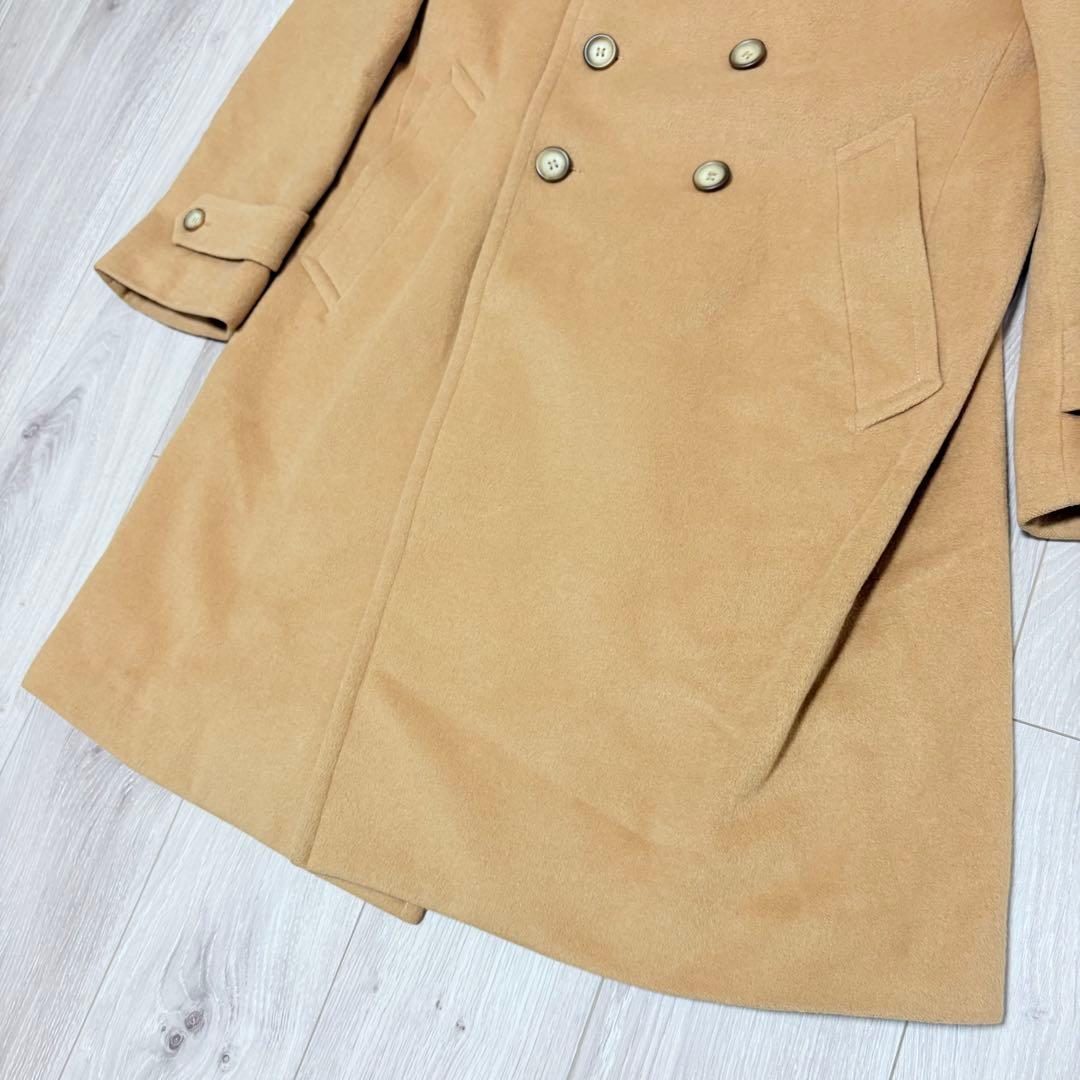 美品✨ポールスミス　ダブルチェスターコート　ロングコート　アンゴラ　キャメル　L