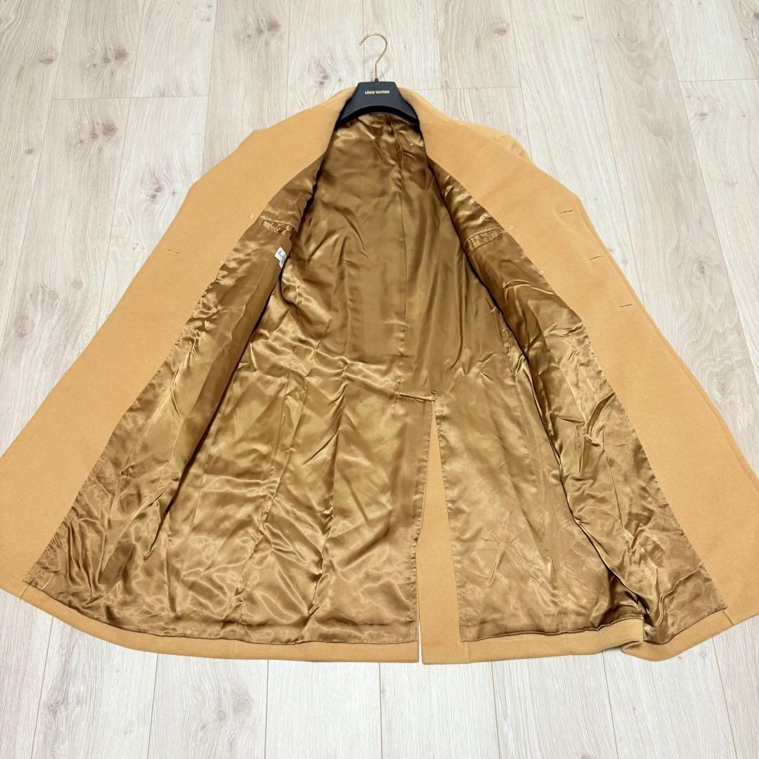 美品✨ポールスミス　ダブルチェスターコート　ロングコート　アンゴラ　キャメル　L