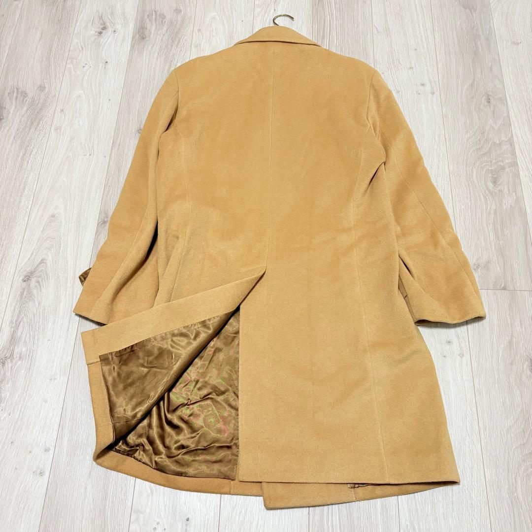美品✨ポールスミス　ダブルチェスターコート　ロングコート　アンゴラ　キャメル　L