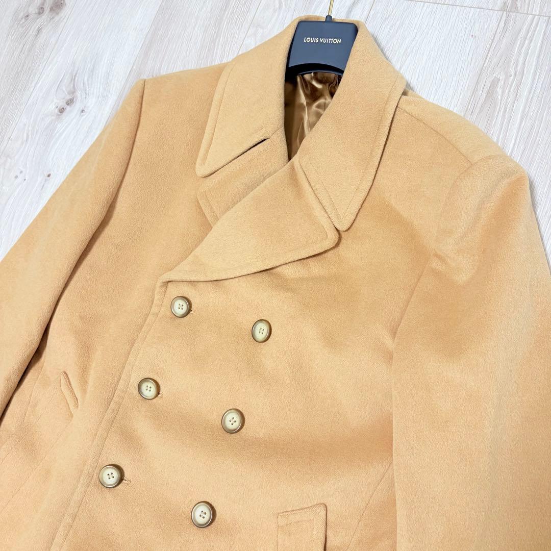 美品✨ポールスミス　ダブルチェスターコート　ロングコート　アンゴラ　キャメル　L