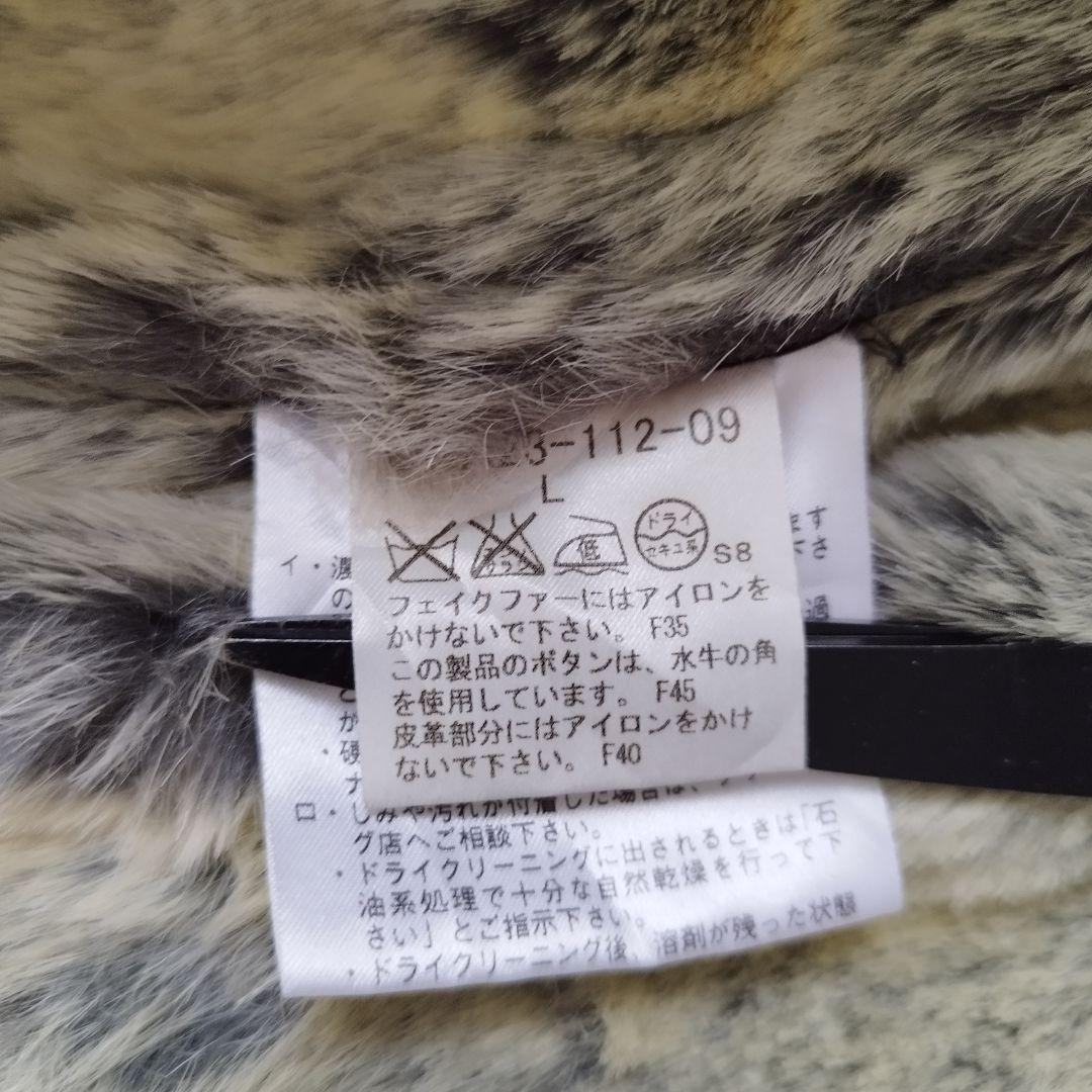 希少美品✨バーバリーブラックレーベル　ムートンダッフルコート　肉厚　ブラック　L