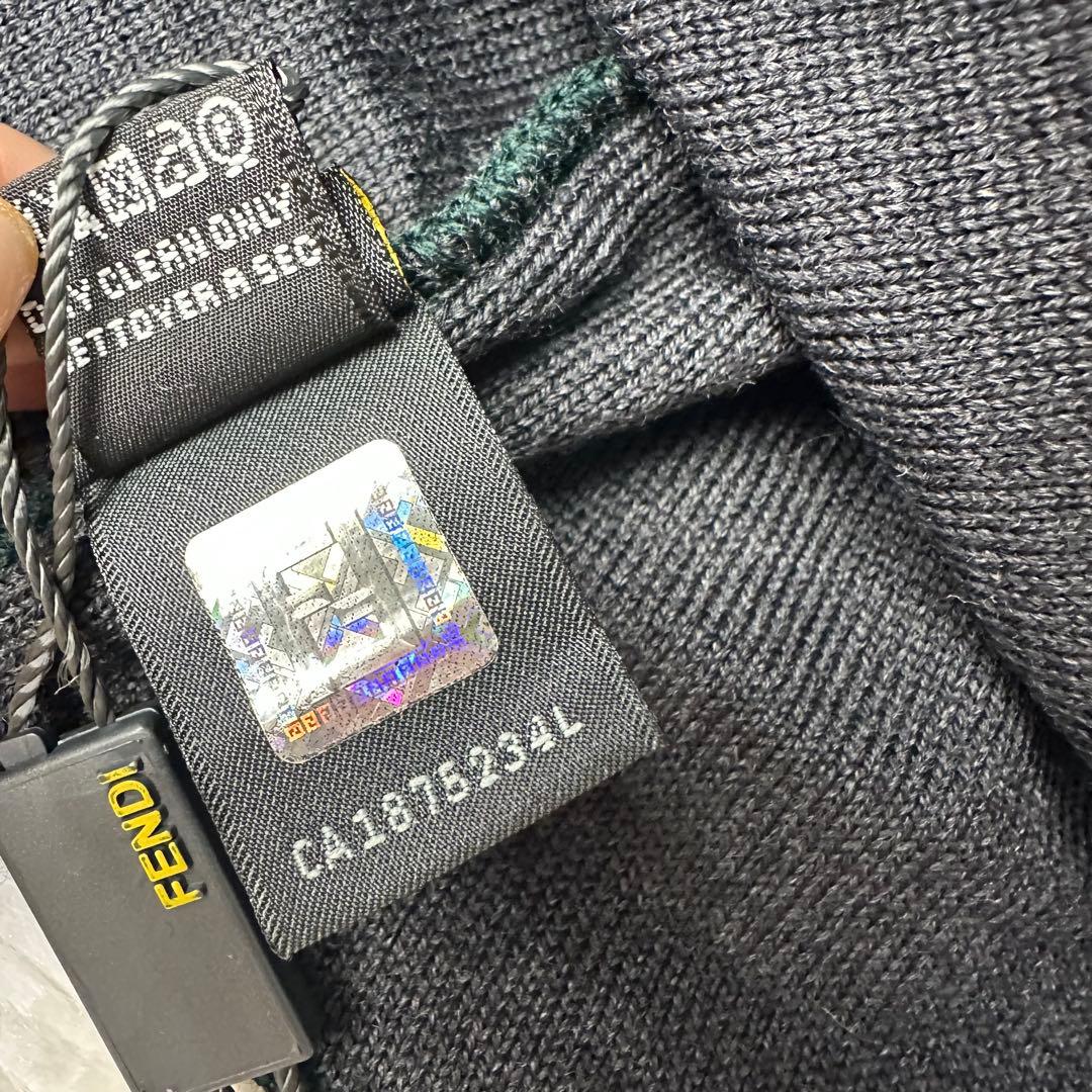 新品未使用タグ付 FENDI フェンデイ ズッカ ビーニー FF柄 ニット帽