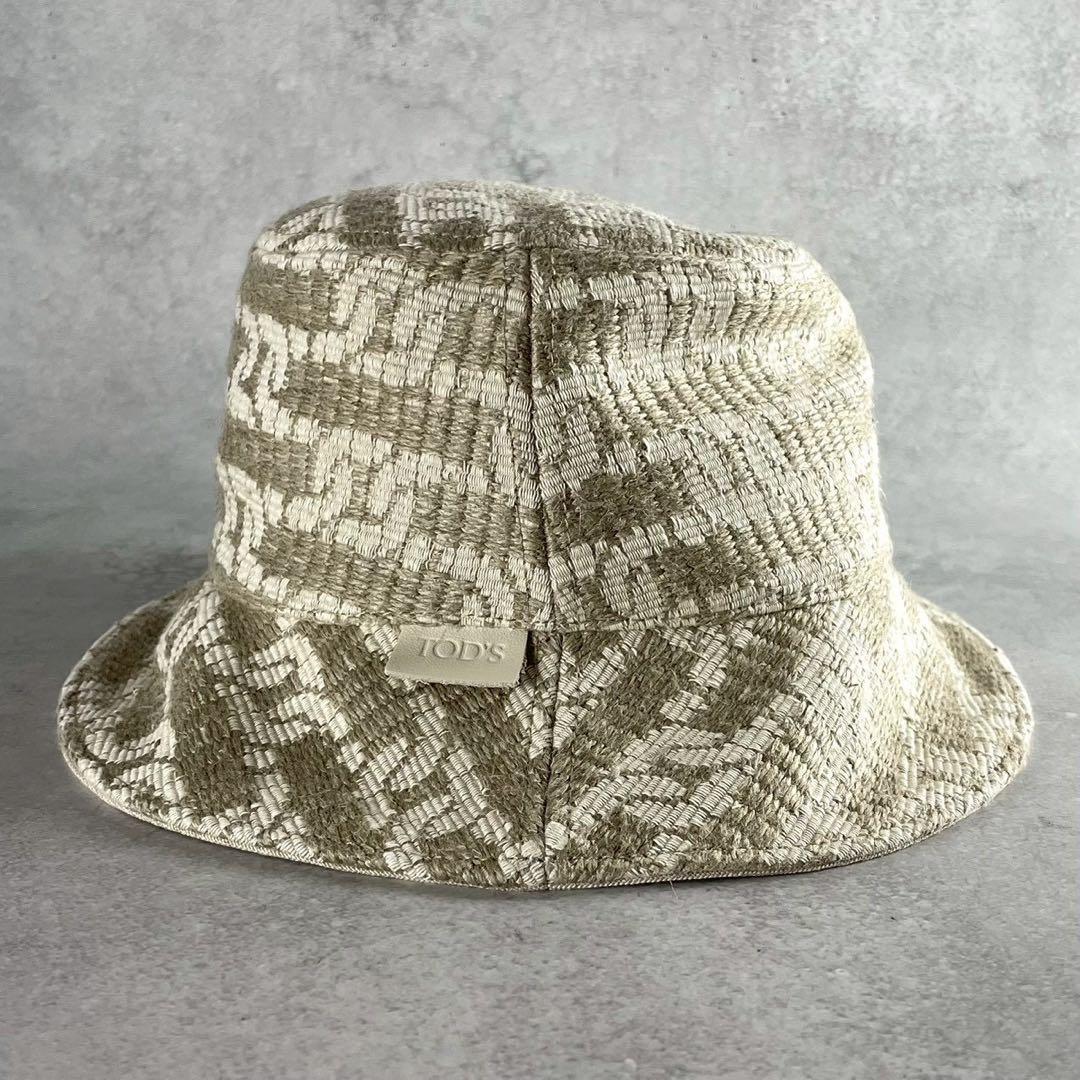 極美品 箱付✨トッズ ジャカード チェーン フィッシャーマン バケットハット
