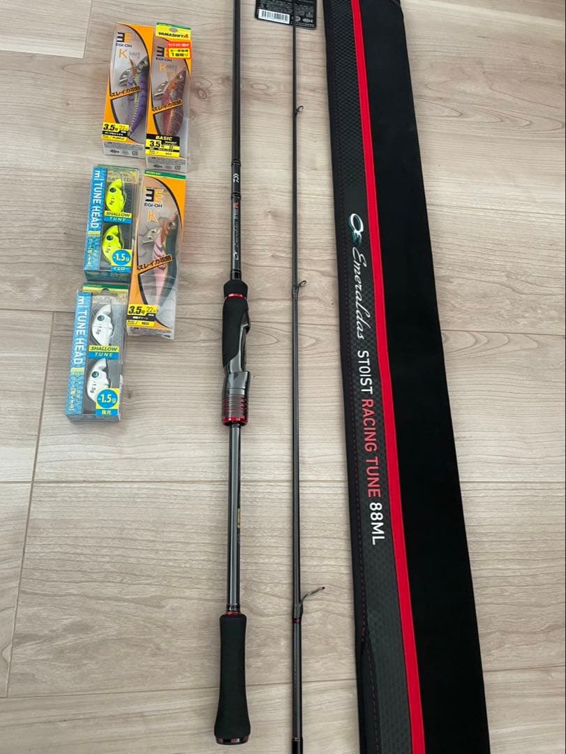 ダイワエメラルダスストイストRT88ML エギ王K 3.5号×3 チューンヘッド