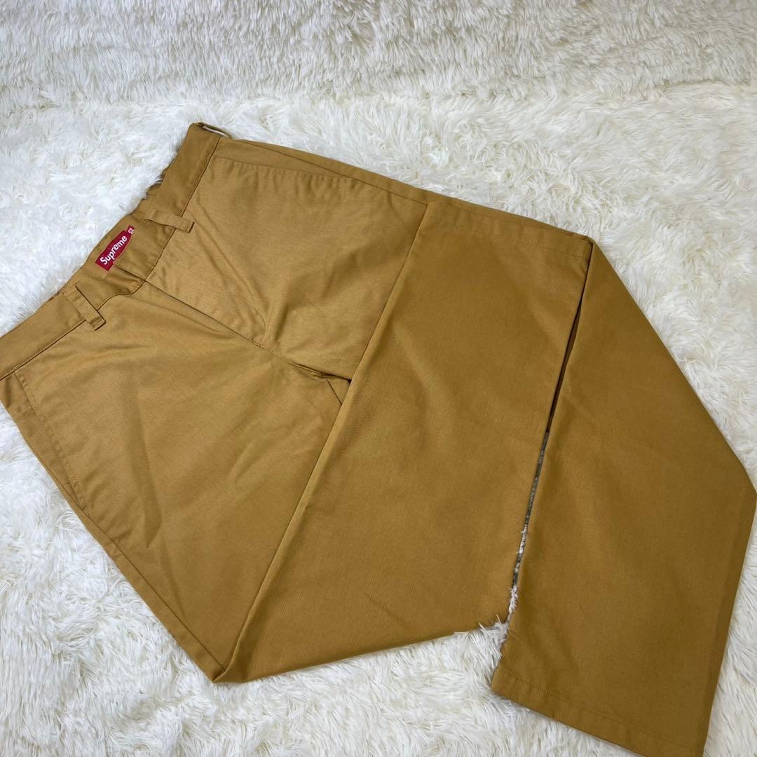 Supreme チノパン スラックス ベージュ 32インチ
