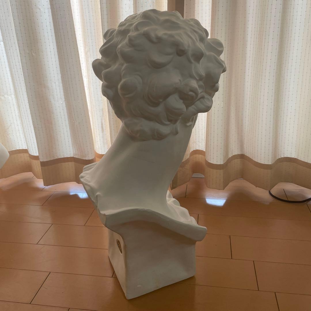 ジュリアーノ・デ・メディチ首像（ミケランジェロ作）石膏像 美術品 インテリア