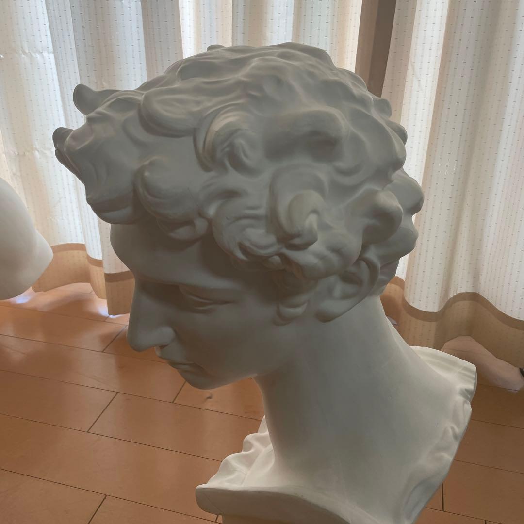 ジュリアーノ・デ・メディチ首像（ミケランジェロ作）石膏像 美術品 インテリア