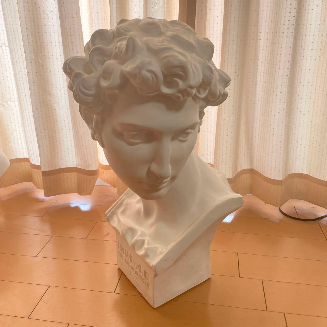 ジュリアーノ・デ・メディチ首像（ミケランジェロ作）石膏像 美術品 インテリア