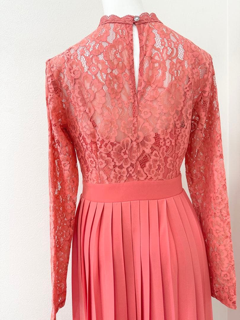 新品未使用⭐︎Little Mistress レースプリーツロングドレス M