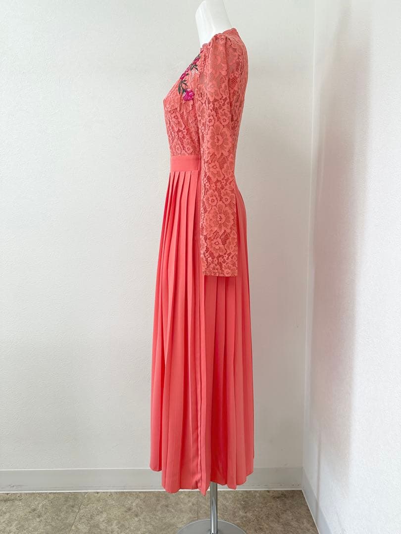 新品未使用⭐︎Little Mistress レースプリーツロングドレス M