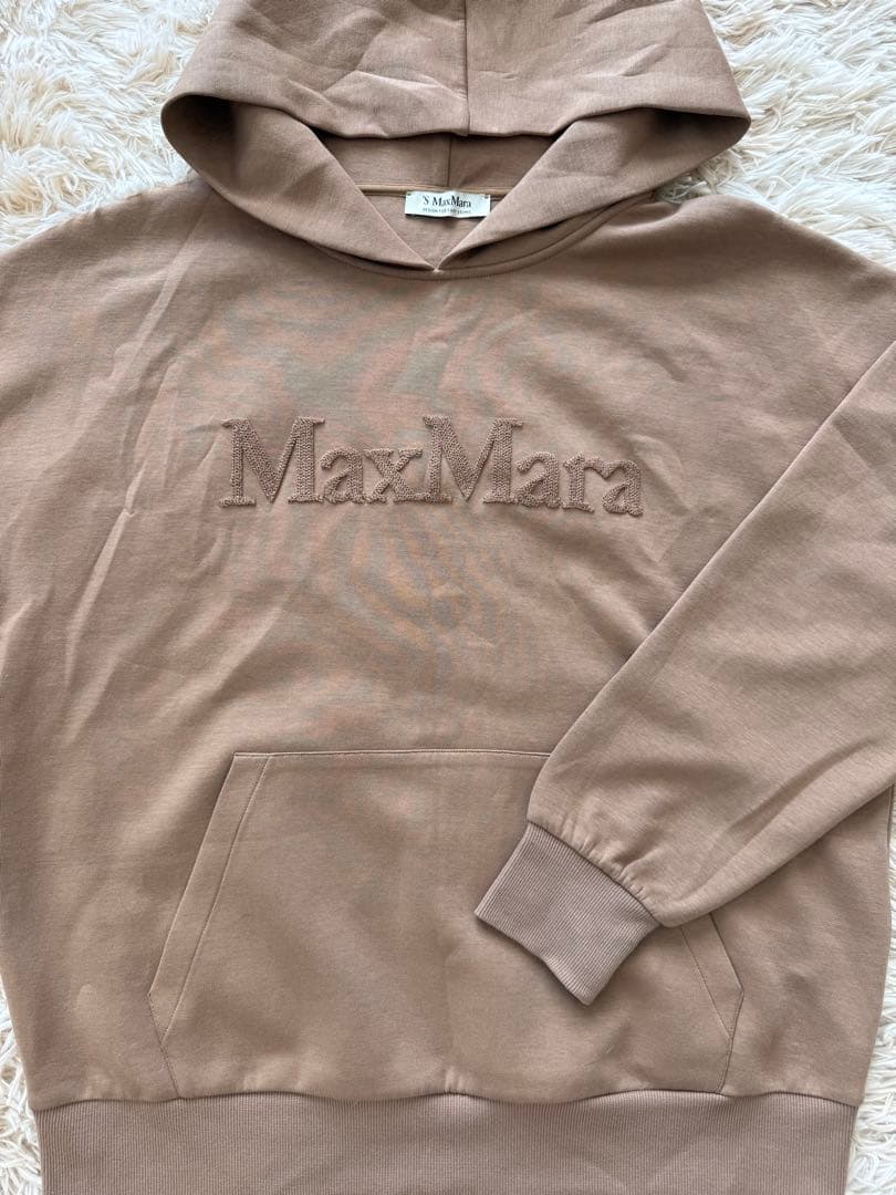 MaxMara フード付きブラウンパーカー S