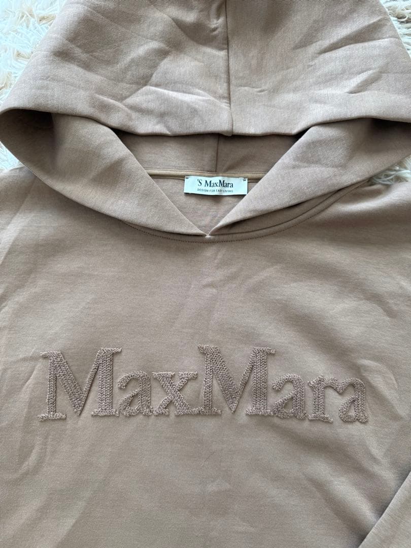 MaxMara フード付きブラウンパーカー S