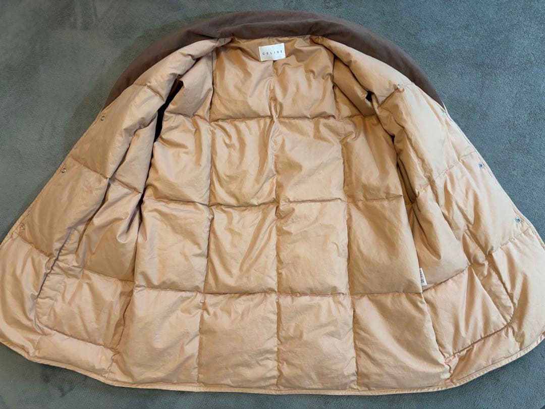 【CELINE】セリーヌ　マカダム柄 ダウンベスト 西川ダウン 男女兼用