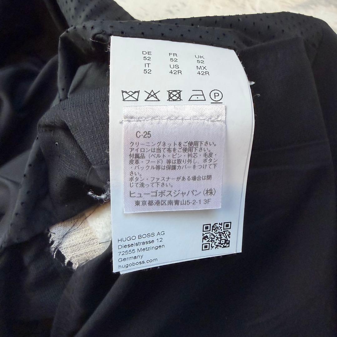 ヒューゴボス　HUGO BOSS スーツ　サイズ52 ブラック