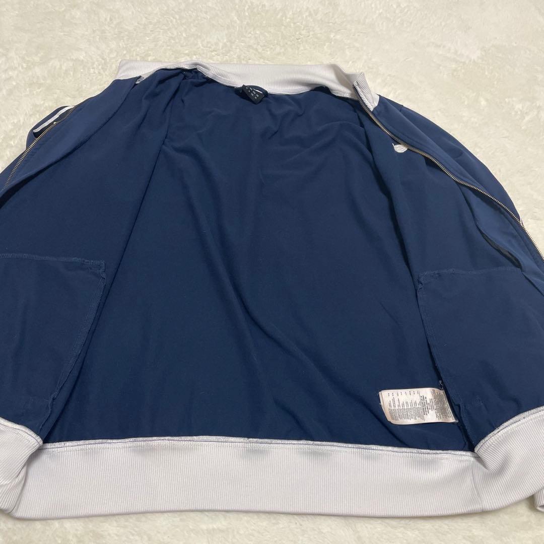 90s 2XLアンブロUmbro トラックジャケット　ネイビー　ジャージ