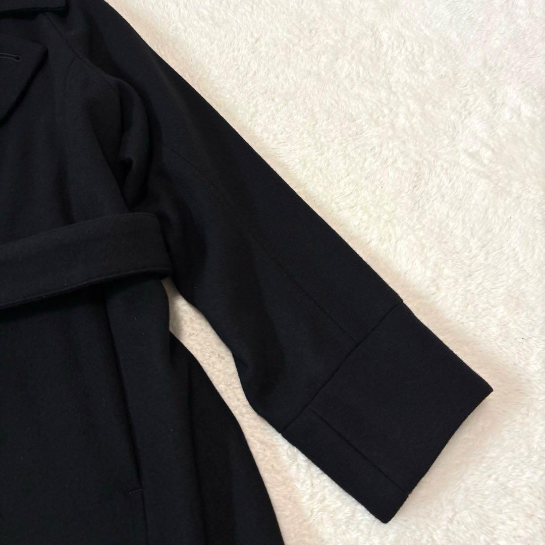 juha(ユハ) Belted Over Coat M ブラック