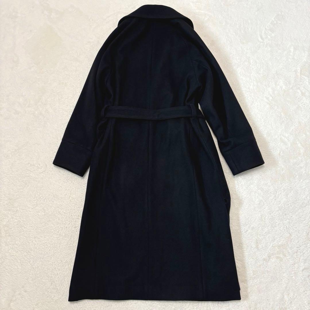 juha(ユハ) Belted Over Coat M ブラック