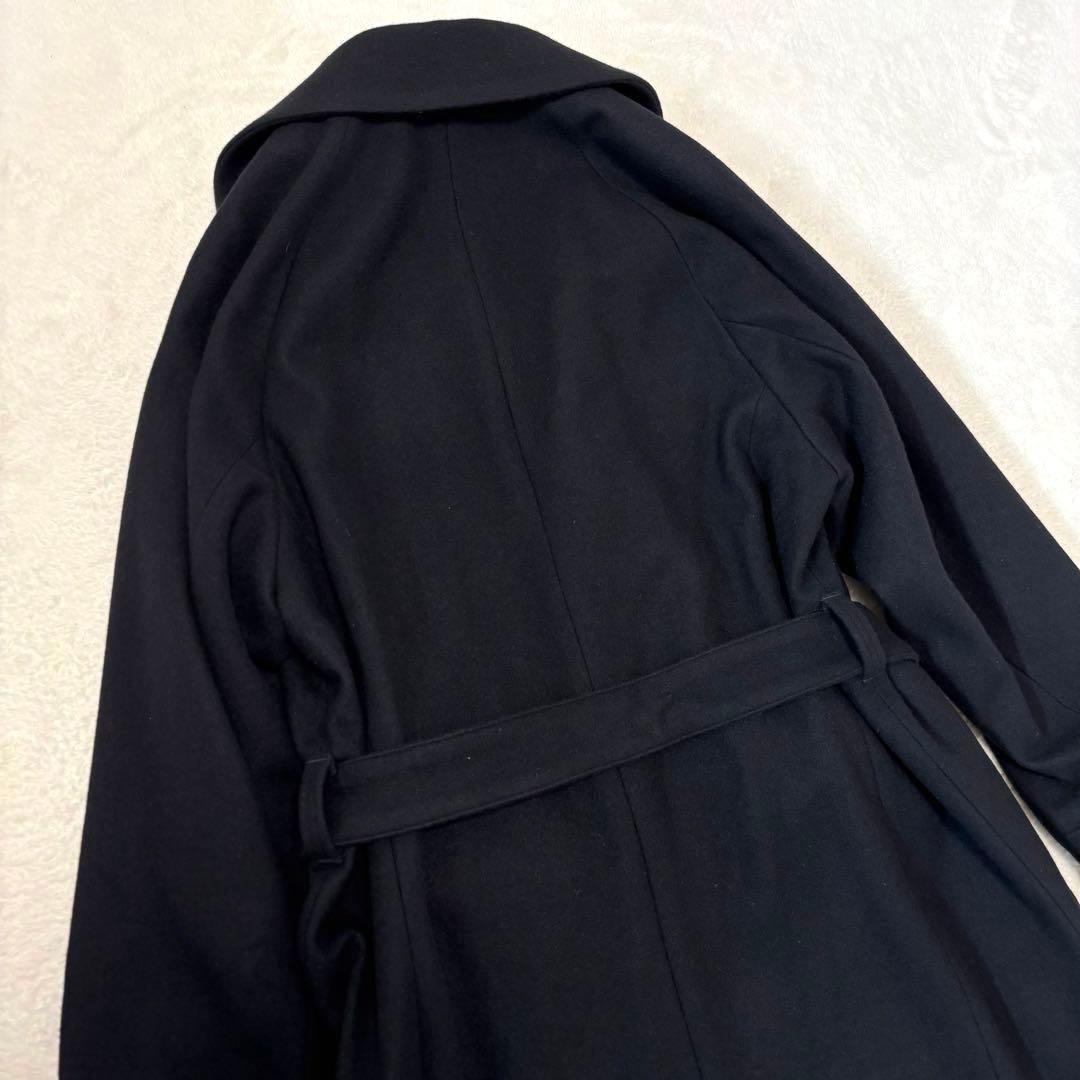 juha(ユハ) Belted Over Coat M ブラック