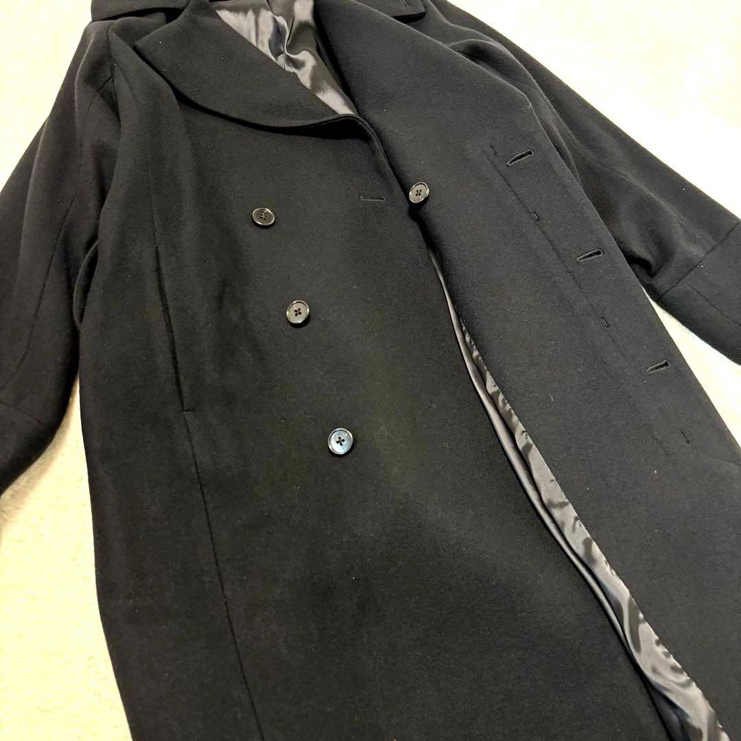 juha(ユハ) Belted Over Coat M ブラック