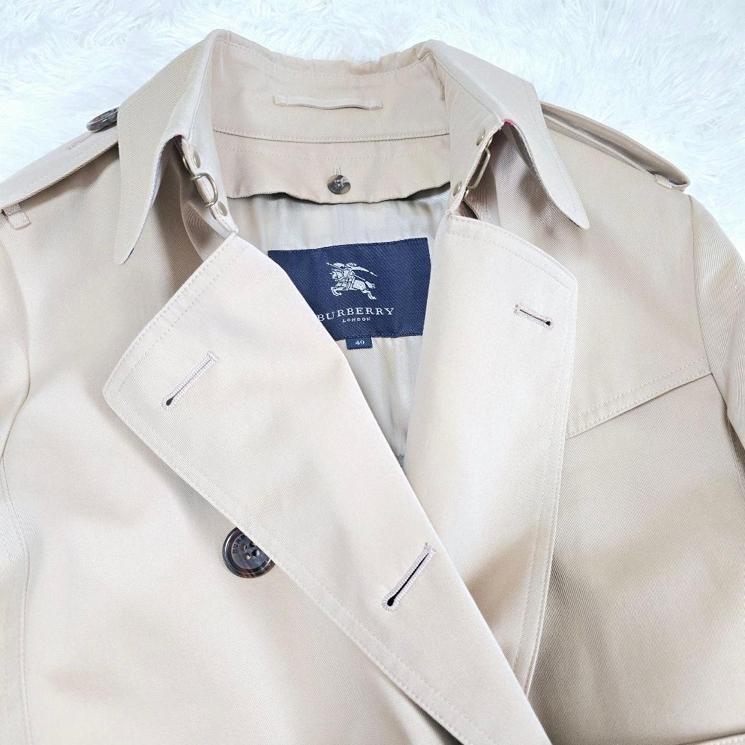 紺色様✨バーバリーロンドン トレンチコート ライナー メガチェック 40