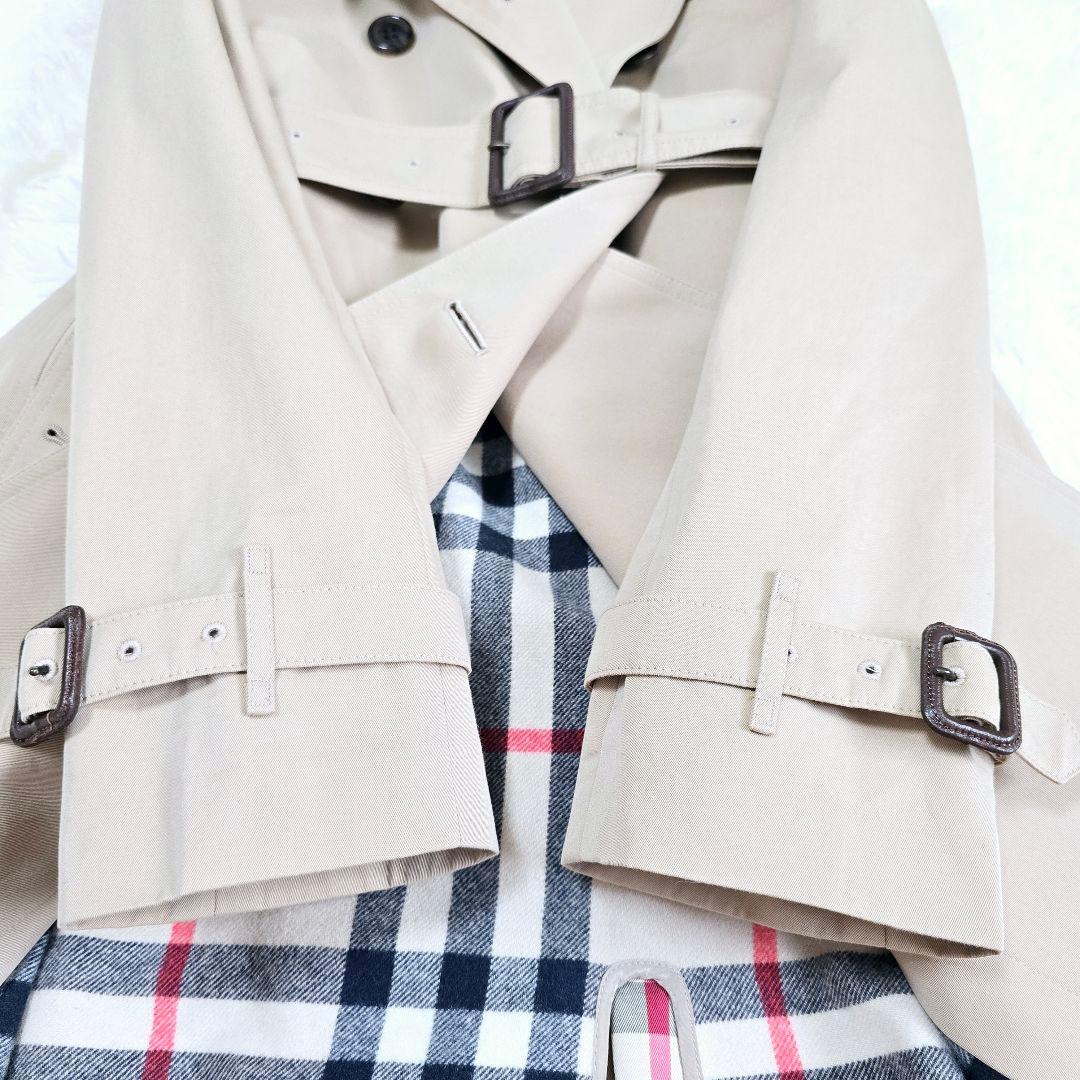 紺色様✨バーバリーロンドン トレンチコート ライナー メガチェック 40