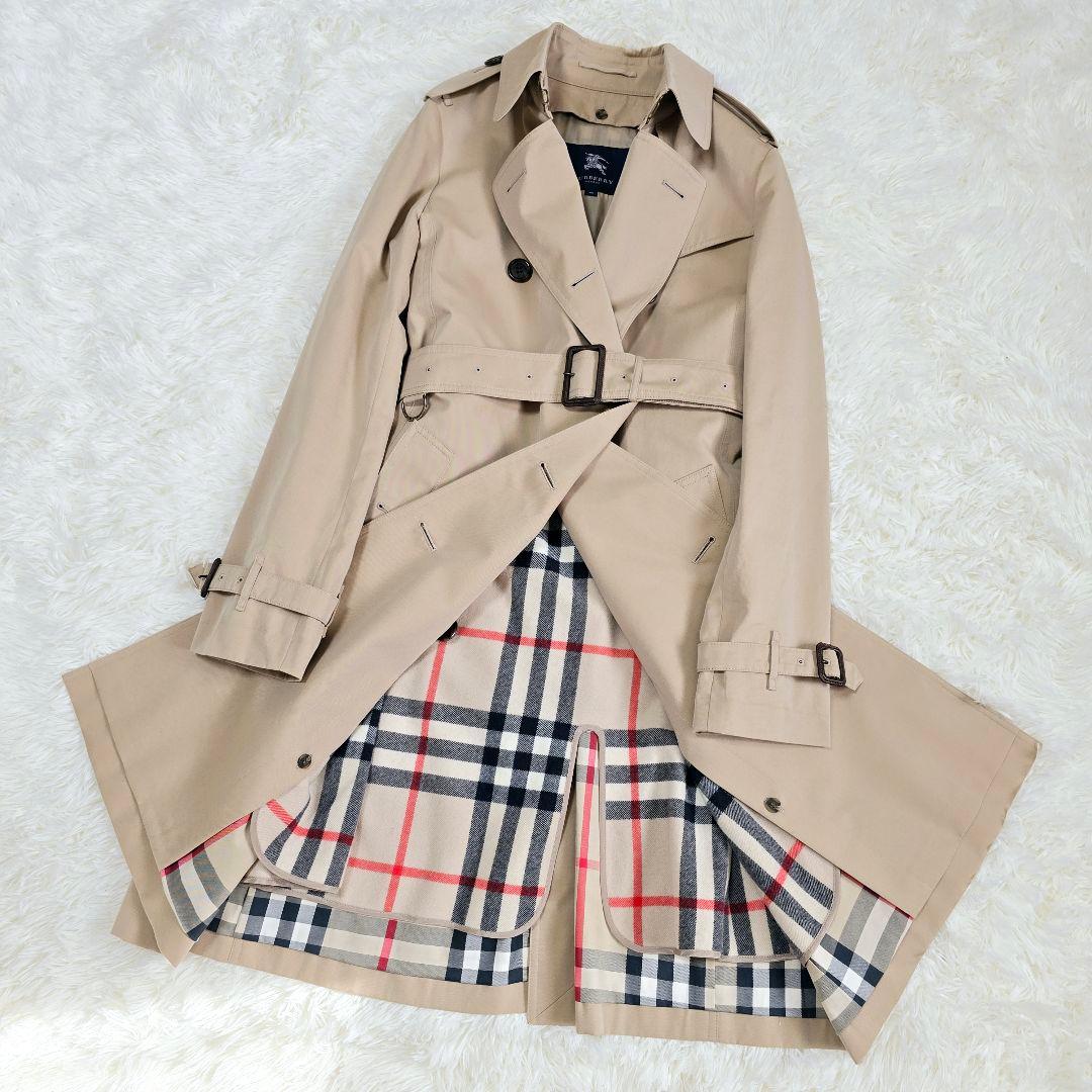 紺色様✨バーバリーロンドン トレンチコート ライナー メガチェック 40