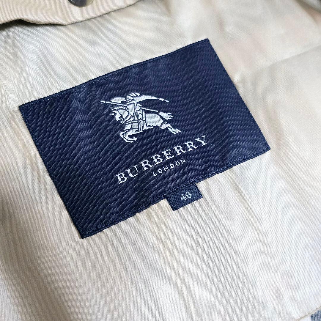 紺色様✨バーバリーロンドン トレンチコート ライナー メガチェック 40