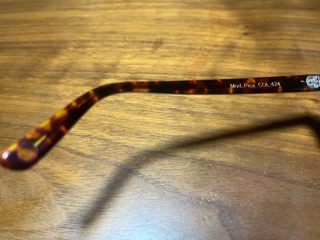 Lesca PICA COL. 424 べっ甲 メガネ　調光レンズ