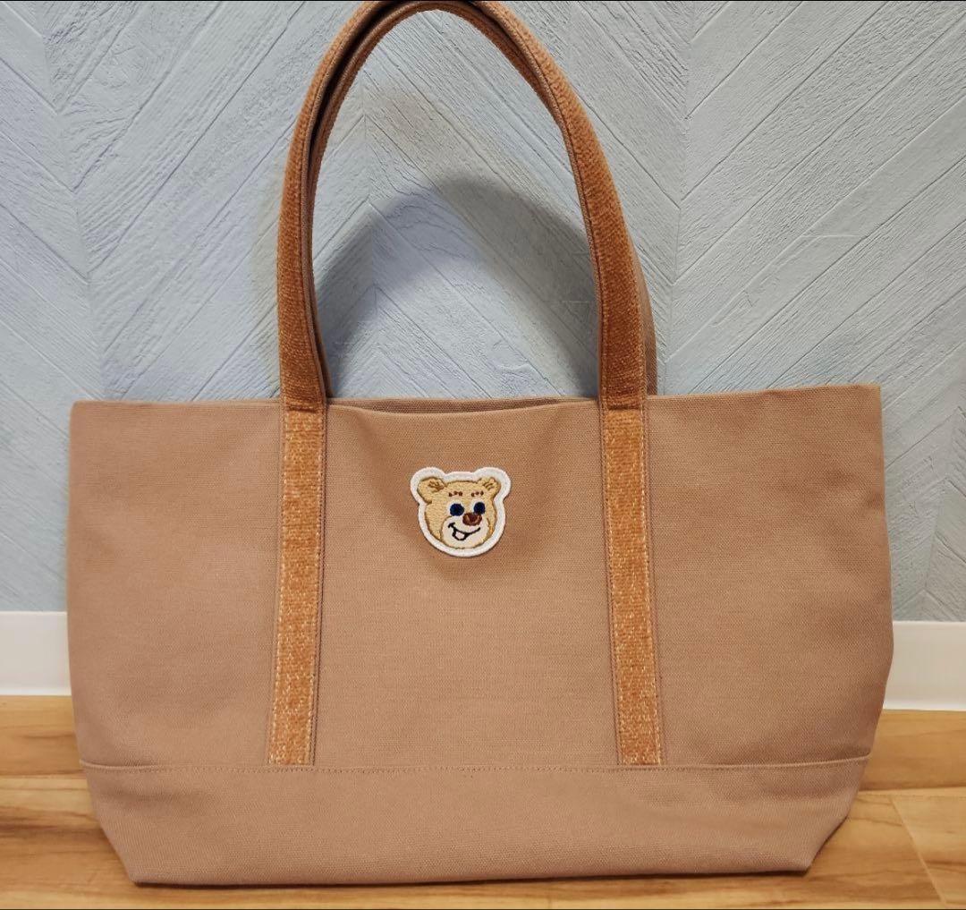 オールドテディ　ワッペントートバッグ　L