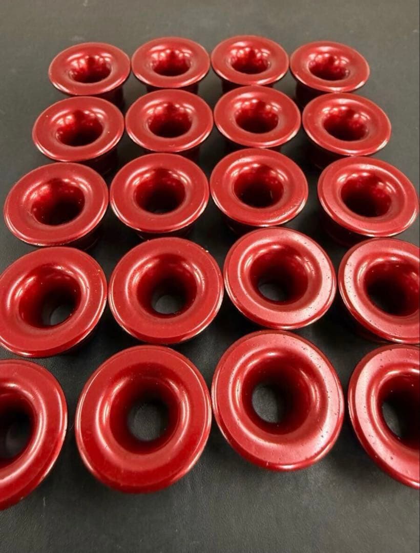 サンスターディスクローターフローティングピン20個セット(色は、レッド)