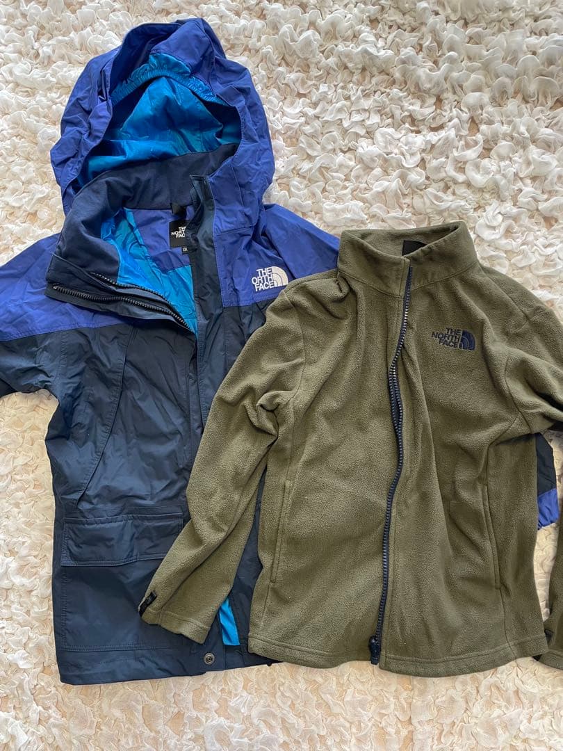 【美品】The North Face 130スキーウェア ネイビー/ブルー