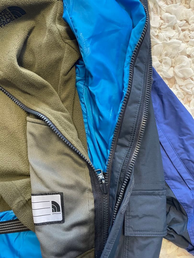 【美品】The North Face 130スキーウェア ネイビー/ブルー