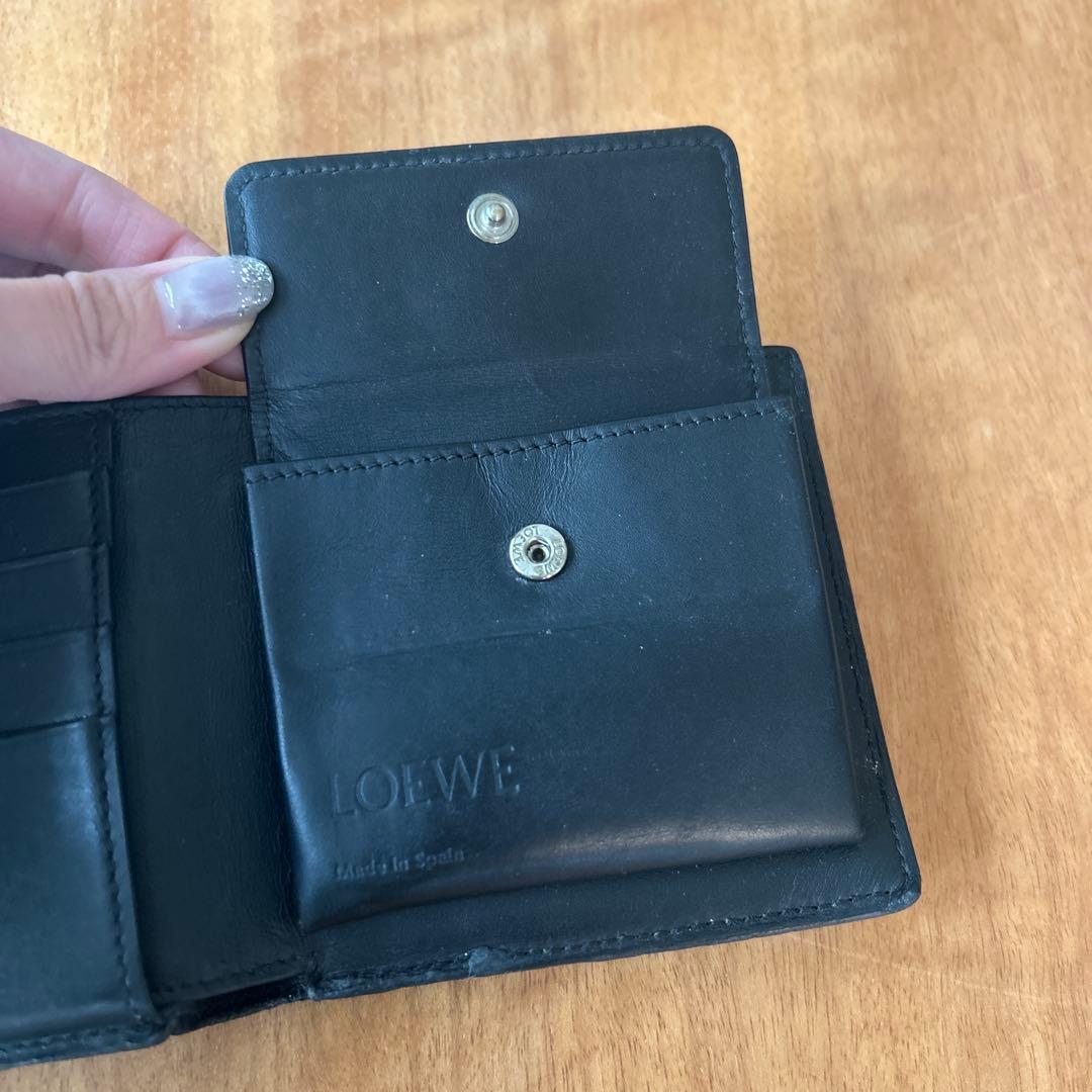 LOEWE 二つ折り財布 黒