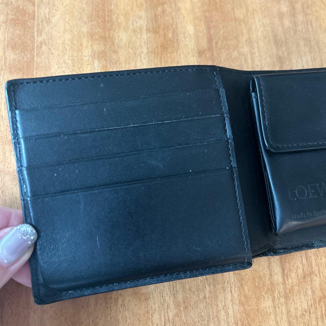 LOEWE 二つ折り財布 黒