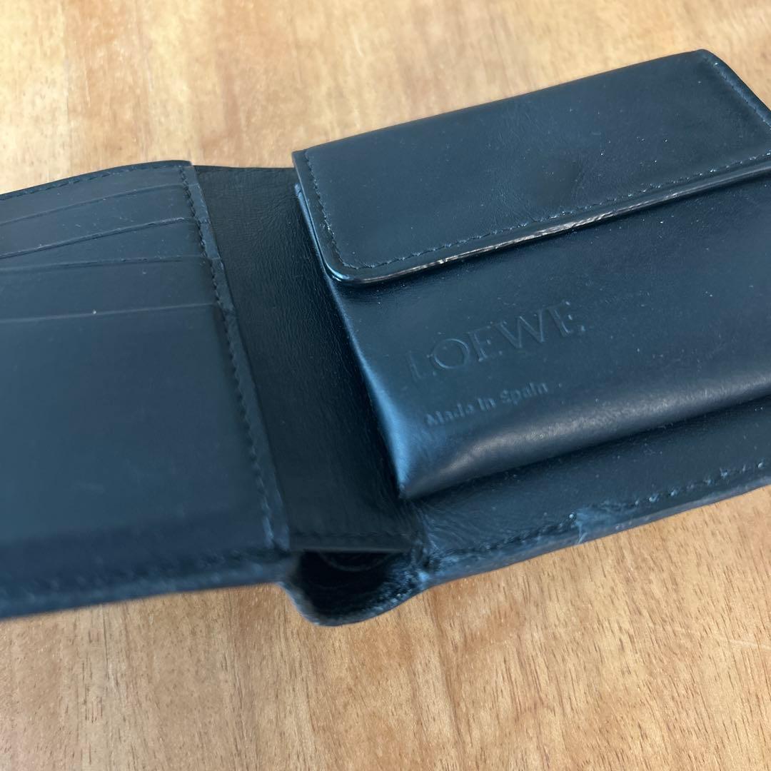 LOEWE 二つ折り財布 黒