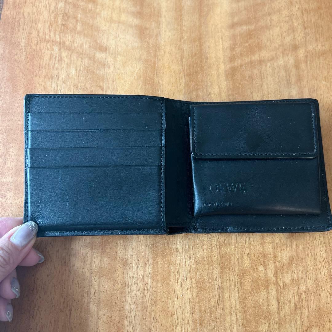 LOEWE 二つ折り財布 黒