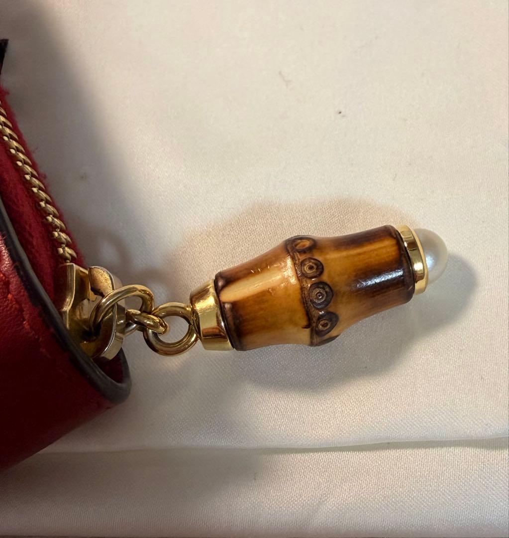 【超希少】GUCCI ダイアナ バンブー 長財布 赤