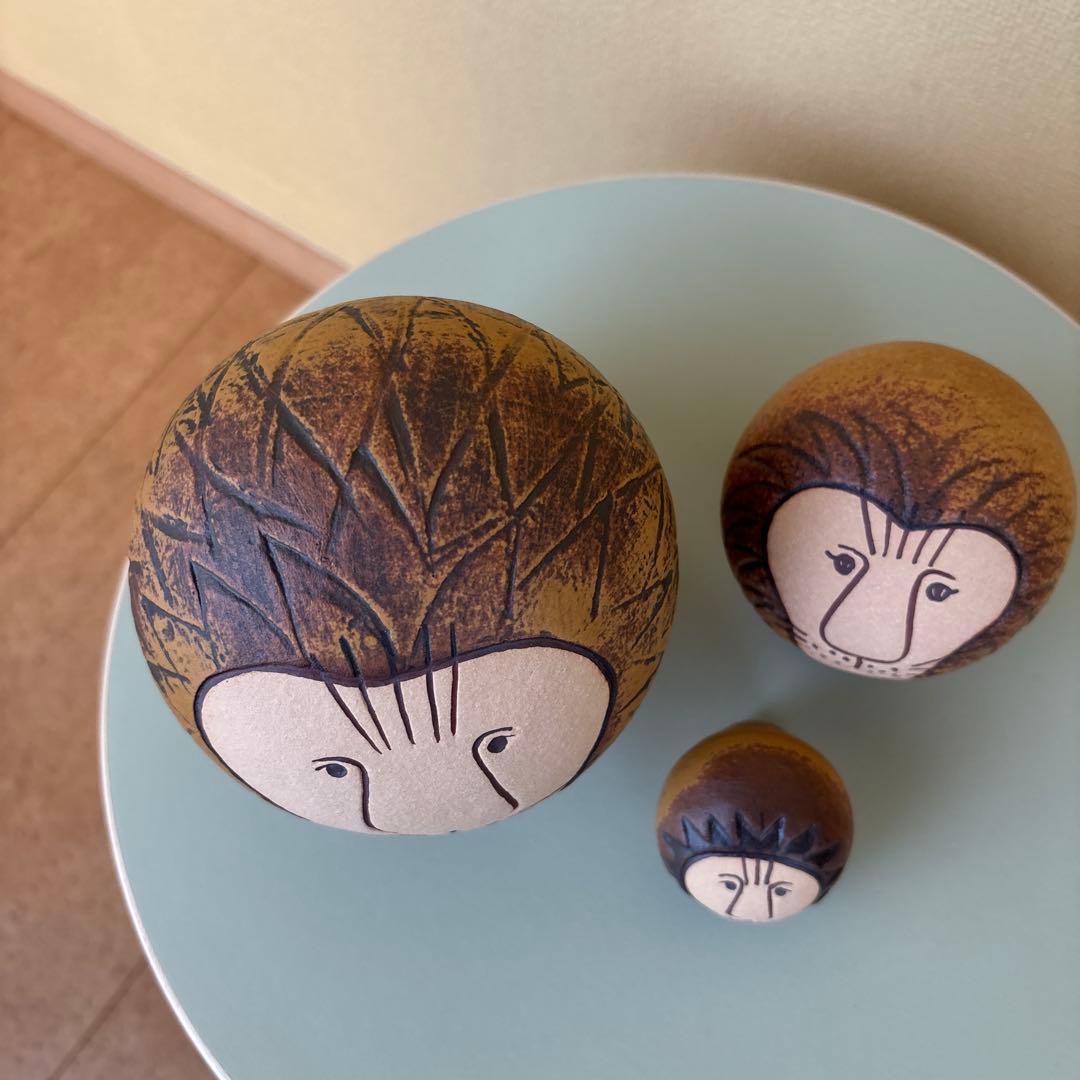 【美品】Lisa Larson リサラーソン ライオン 大 中小セット 置物