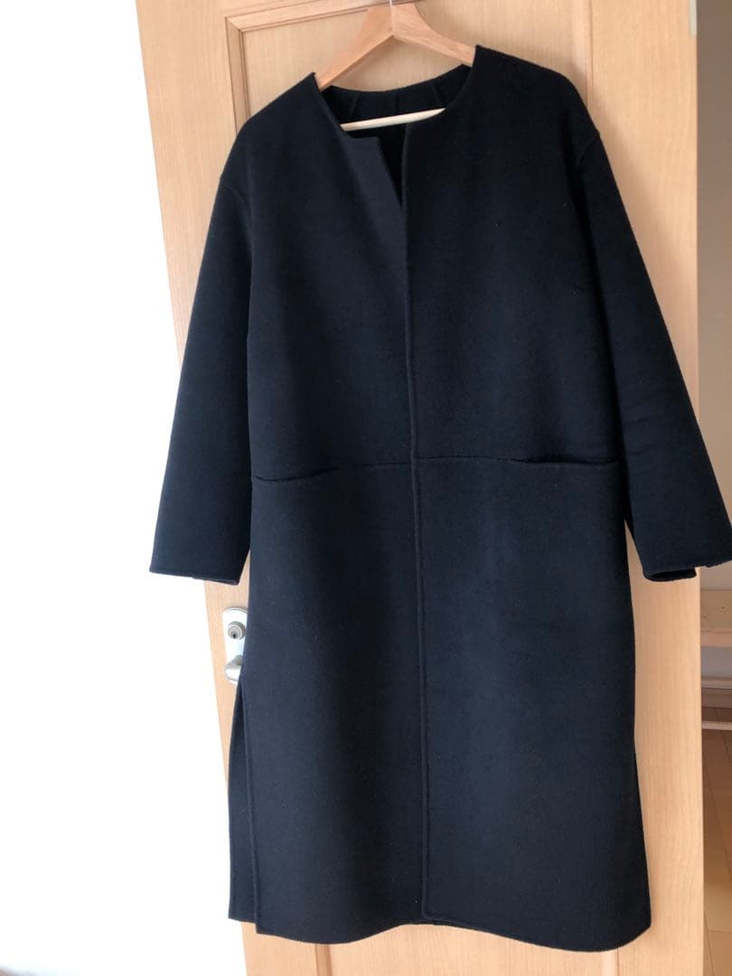 ドゥーズィエムクラス victorian リバーロングノーカラーコート