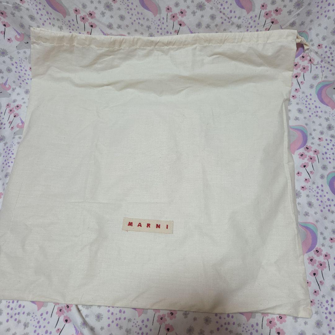 マルニ　マーケット　キューブウォーブン PVC　トートバッグ　ハンドバッグ