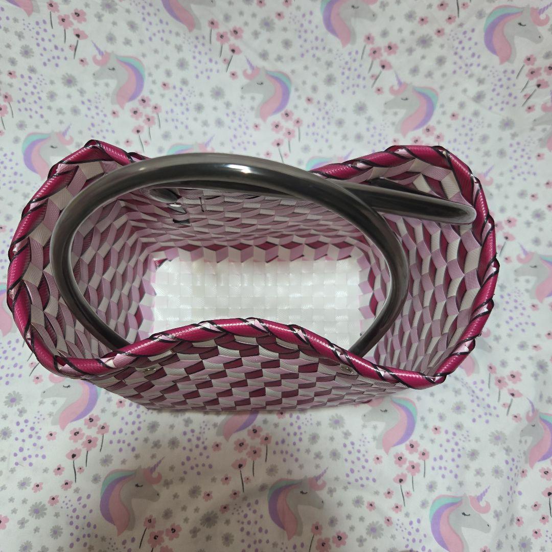 マルニ　マーケット　キューブウォーブン PVC　トートバッグ　ハンドバッグ