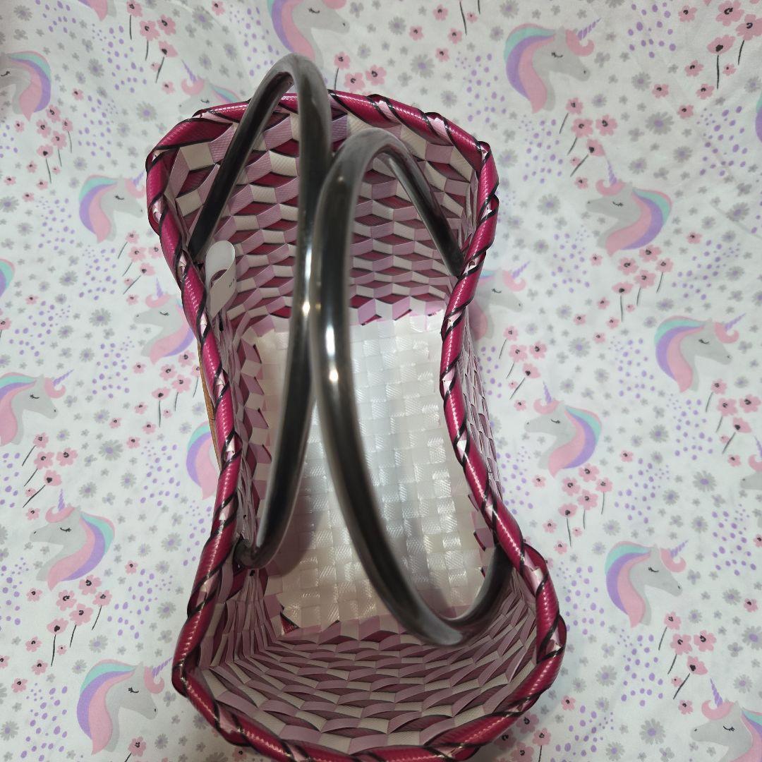 マルニ　マーケット　キューブウォーブン PVC　トートバッグ　ハンドバッグ