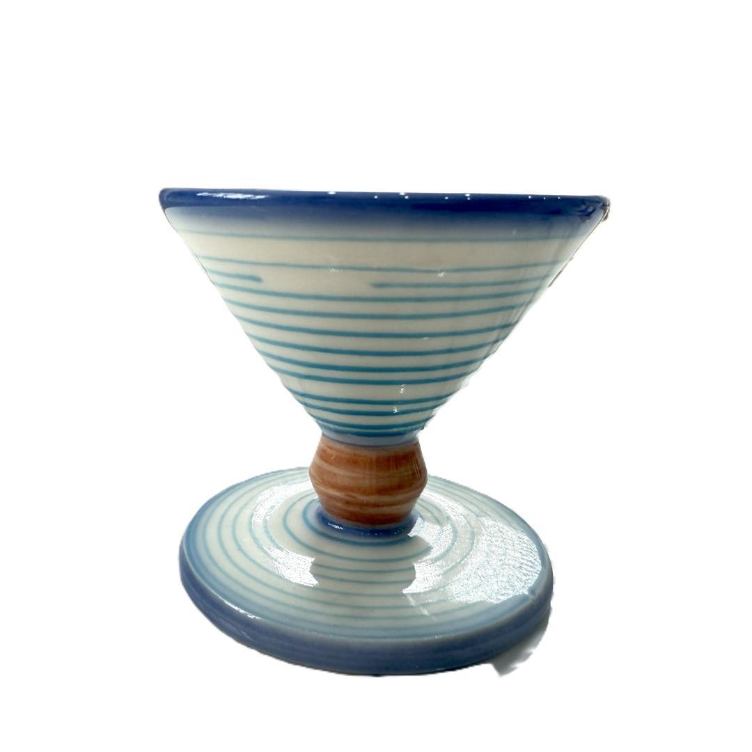 デンマークの作家物　陶器製カクテルグラス、小ゴブレット 5個セット