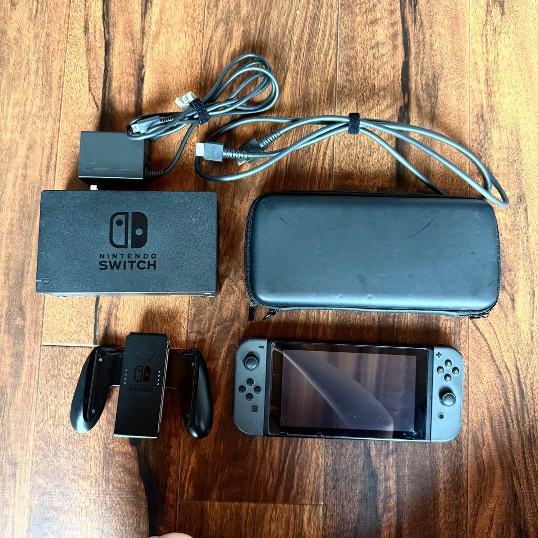 Nintendo Switch 本体 グレー 付属品完備 箱無し