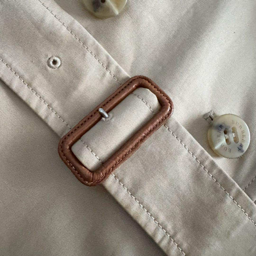 バーバリーロンドン　トレンチコート　ノバチェック　ダブル　ベージュ　11