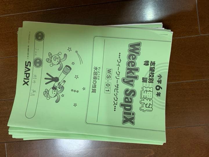 入手困難☆希少☆ SAPIX 6  2018年度フルセット　その1